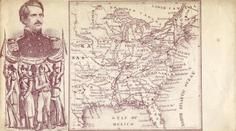 71x016.6 - Unknown Union Officer and map of Eastern United States